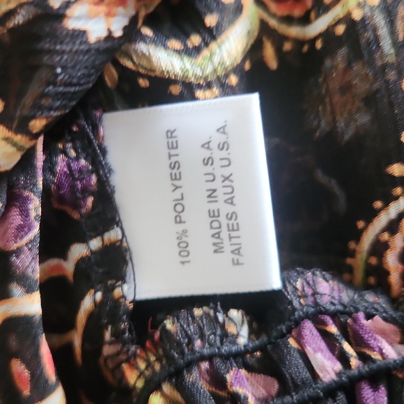 Misa Micaela Off the Shoukder Printed Maxi Dress Medium - Picture 9 of 9